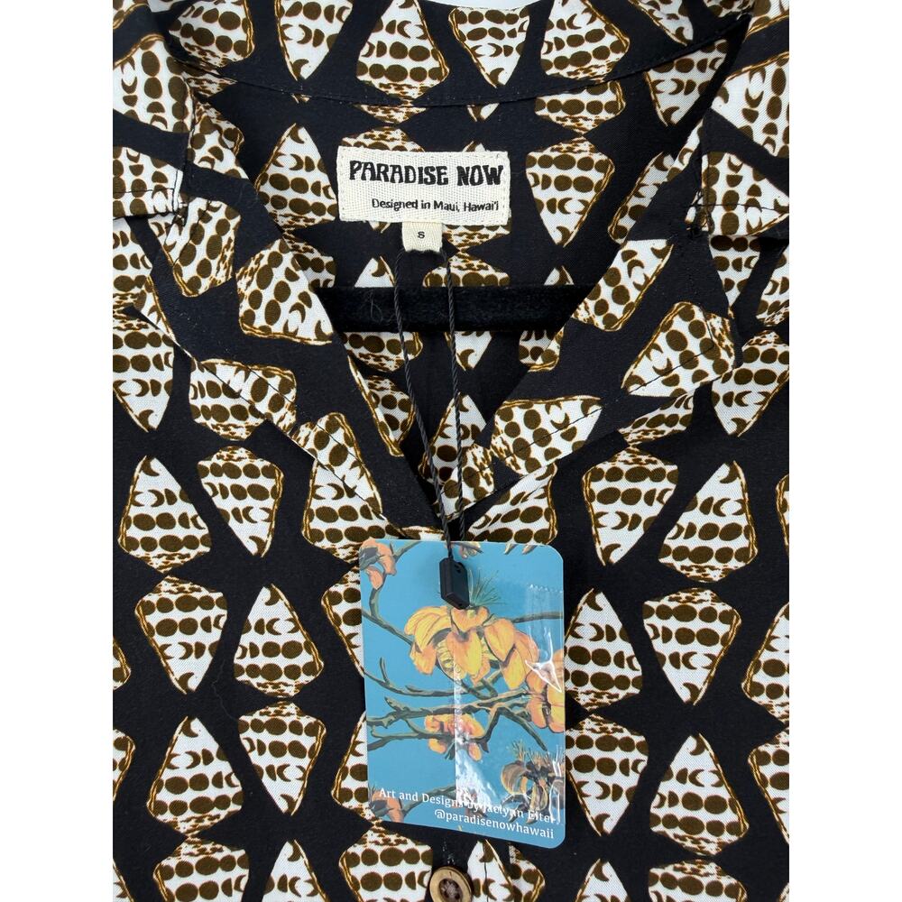 Paradise Now Womens Hawaiian Dress Waiehu Size S
Black Seashells Pockets Beach - Picture 3 of 13